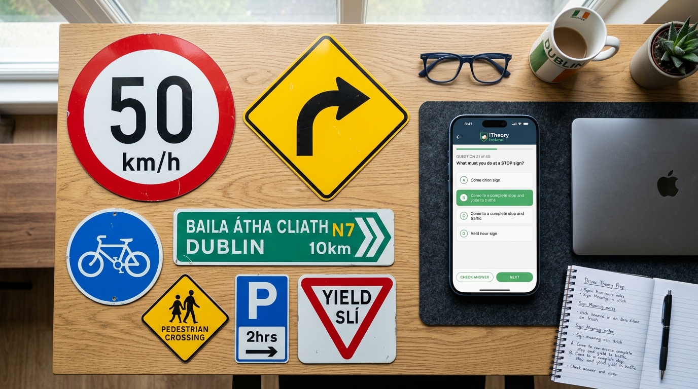 The Ultimate Guide to the Irish Driver Theory Test (Traffic Signs Section)