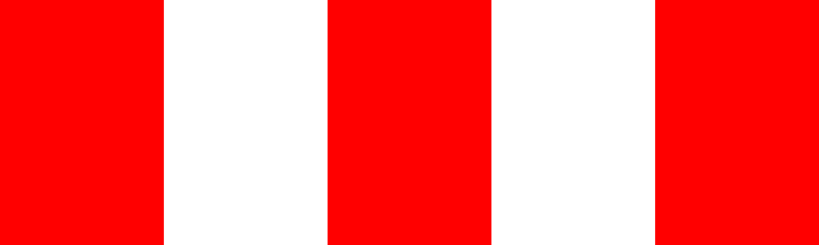 A triangular warning traffic sign in Ireland depicting barrier board - 3 bars. Memorize for DTT.