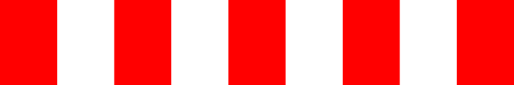 A triangular warning traffic sign in Ireland depicting barrier board - 5 bars. Memorize for DTT.