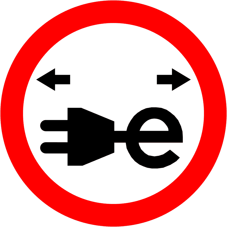 Ireland Regulatory Sign: Electric Vehicle Parking Permitted (DTT Rules) A regulatory road sign in Ireland enforcing electric vehicle parking permitted. Essential for the Driving Theory Test.