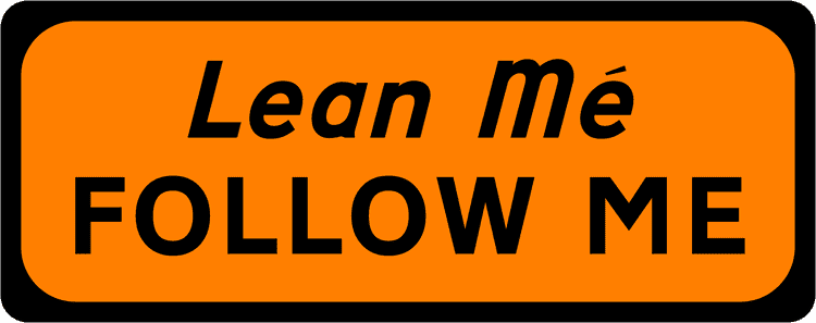 A common road sign in Ireland for follow me. Driving Theory Test revision.