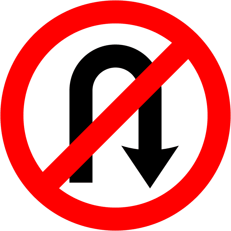 No U Turn