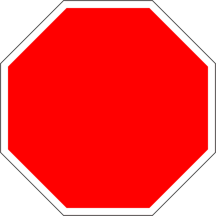 Irish Warning Sign: Stop Ahead - Driving Theory Test Prep A triangular warning traffic sign in Ireland depicting stop ahead. Memorize for DTT.