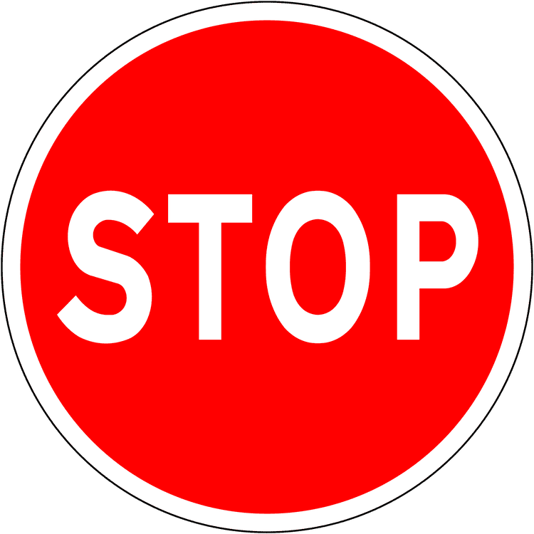 A regulatory road sign in Ireland enforcing stop (manual control). Essential for the Driving Theory Test.